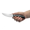 Нож с фиксированным лезвием Vostron Onega сталь х12мф с черными ножнами из кайдекса VSO12-K